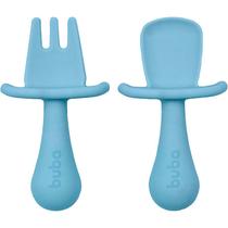 Kit Talheres em Silicone Azul 15816 - Buba