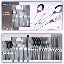 Kit Talheres Fratelli Inox Linha Sunshine Faqueiro de Luxo para Cozinha Moderna
