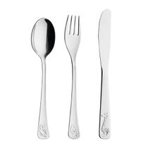 Kit Talheres Infantil Baby Friends 3 Peças Aço Inox 3 Anos Desenho Alto Relevo Tramontina Kit Talheres Infantil Baby Friends 3 Peças Aço Inox 3 Anos Desenho Alto Relevo Tramontina