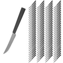 Kit Talheres Mato Grosso C/ 120 Facas Preto Cabo Plástico