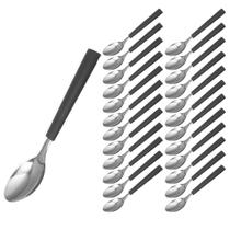 Kit Talheres Mato Grosso com 24 Colher Preto Cabo Plástico Kit Talheres Mato Grosso com 24 Colher Preto Cabo Plástico
