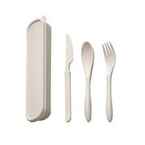 Kit Talheres Portáteis com Estojo Sustentável e Leve para Viagem e Escola Kit Talheres Portáteis com Estojo Sustentável e Leve para Viagem e Escola