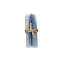 Kit Talismã de Proteção Cianita Azul e Selenita Kit Talismã de Proteção Cianita Azul e Selenita