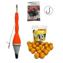 Kit Tamba Boia 55g + Chinu N8 30un + Isca Dango Milho Verde