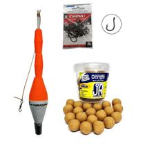 Kit Tamba Boia 55g + Chinu N8 30un + Isca Dango Queijo