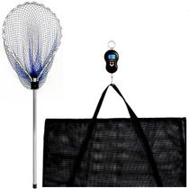 Kit Tamba Passagua Retrátil + Tapete Pesar Peixe + Balança