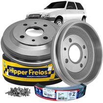 Kit Tambor Lona Freio Traseiro Uno Mille 1985 a 2009