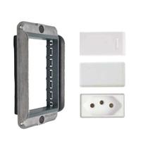 Kit Tampa Condulete +Int Simples +Tomada 20A+Cego Tramontina Kit Tampa Condulete +Int Simples +Tomada 20A+Cego Tramontina