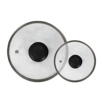 Kit Tampa De Vidro Temperado Resistente 16cm + 22cm 1un Cada