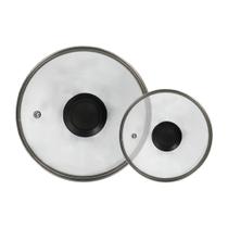 Kit Tampa De Vidro Temperado Resistente 16cm + 22cm 1un Cada