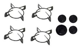 Kit Tampa + Grelha Peças Cooktop Fogão Fischer 4 Bocas