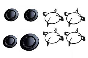 Kit Tampa + Grelha Peças Cooktop Fogão Fischer 4 Bocas Kit Tampa + Grelha Peças Cooktop Fogão Fischer 4 Bocas