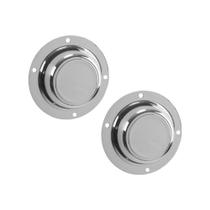 Kit Tampa para Cubo de Roda Metal p Randon 4 Furos Pintada Kit Tampa para Cubo de Roda Metal p Randon 4 Furos Pintada