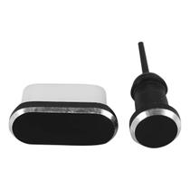 Kit Tampas Anti Poeira Plug Tipo C E Fone Ouvido Alumínio Kit Tampas Anti Poeira Plug Tipo C E Fone Ouvido Alumínio