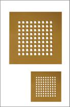 Kit Tampas Inox 304 2mm Modelo Square Dourada 15x15 E 10x10