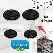 Kit Tampinhas Queimador de Fogão Itatiaia Star 4 Bocas Kit Tampinhas Queimador de Fogão Itatiaia Star 4 Bocas
