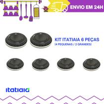 Kit Tampinhas+ Queimadores de Fogão Itatiaia Star 6 Bocas