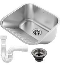 Kit Tanque 40x40 Cm 25l Cuba Docol Com Valvula Loggica Sifão Kit Tanque 40x40 Cm 25l Cuba Docol Com Valvula Loggica Sifão