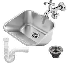 Kit Tanque 40x40 Cm 25l Docol E Valvula Sifão Toneira Primor