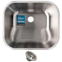 Kit Tanque 50x40 Aço Inox Escovado Premium + Válvula