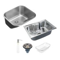 Kit Tanque Aço Inox Atikum e Cuba Para Cozinha Nawa Pingoo.casa Kit Tanque Aço Inox Atikum e Cuba Para Cozinha Nawa Pingoo.casa