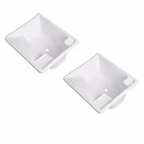 Kit Tanque Plástico Parede 26L Branco Torneira Bancada - 2U