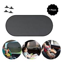 Kit Tapa Sol Protetor Solar Infantil Dobrável Vidro Lateral/Traseiro Para Carro Ventosa Anti-Uv