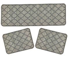 Kit Tapete 3 Pçs Boucle Cozinha Essential Niazitex Kit Tapete 3 Pçs Boucle Cozinha Essential Niazitex