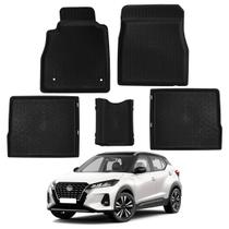 Kit Tapete Automotivo Bandeja Premium Borracha Borda Alta