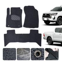 Kit tapete automotivo em Capacho Nova Hilux SRV SRX 2019 20 21 22 23 24 2025 Cor Grafite Completo Kit tapete automotivo em Capacho Nova Hilux SRV SRX 2019 20 21 22 23 24 2025 Cor Grafite Completo
