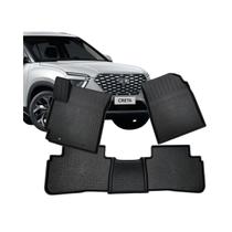 Kit Tapete bandeja de borracha com borda alta para Hyundai Creta 2021 2022 2023 2024 2025 2026 Kit Tapete bandeja de borracha com borda alta para Hyundai Creta 2021 2022 2023 2024 2025 2026