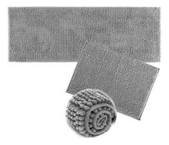 Kit Tapete Bolinha Passadeira Antiderrapante - Cinza Kit Tapete Bolinha Passadeira Antiderrapante - Cinza