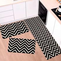 Kit Tapete Capacho e Passadeira Cozinha 3 Peças Antiderrapante Decoração Diversas Estampas Kit Tapete Capacho e Passadeira Cozinha 3 Peças Antiderrapante Decoração Diversas Estampas