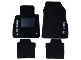 Kit Tapete Carpete Nissan Kicks 2016 Até 2020 Preto