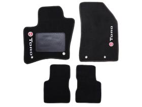 Kit Tapete Carpete Para Fiat Toro 2016 Até 2020 Preto