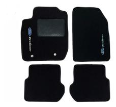 Kit Tapete Carpete Para Ford Ecosport 2013 Até 2017 Preto