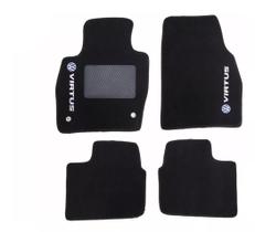 Kit Tapete Carpete Volkswagen Virtus 2018 Até 2020 Preto Kit Tapete Carpete Volkswagen Virtus 2018 Até 2020 Preto