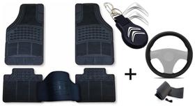 Kit Tapete Citroën C3 2013 + Capa de Volante + Chaveiro