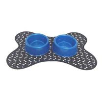 Kit Tapete Comedouro/Bebedouro ul - Preto Kit Tapete Comedouro/Bebedouro ul - Preto