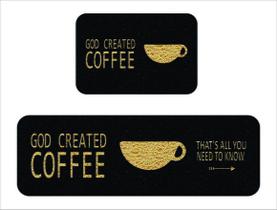 Kit Tapete Cozinha 2 peças, Antiderrapante 120x40 / 60x40 Kit Tapete Cozinha 2 peças, Antiderrapante 120x40 / 60x40