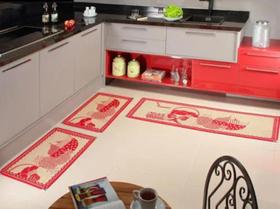 Kit tapete cozinha 3 peças sisal não risca o piso caminho corredor sem pelo confortável várias cores