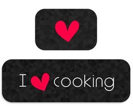 Kit Tapete Cozinha C/02 I Love Cooking (9107001)