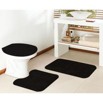 Kit tapete de banheiro antiderrapante 3 peças classic