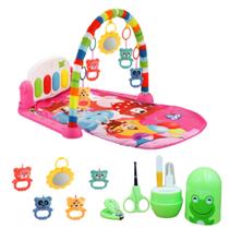 Kit Tapete de Bebe Ginásio Interativo e Kit Manicure Higiene