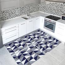 Kit Tapete de Cozinha 3 Peças em Tecido Jacquard c/ Antiderrapante Látex - Dallas Marinho Kit Tapete de Cozinha 3 Peças em Tecido Jacquard c/ Antiderrapante Látex - Dallas Marinho