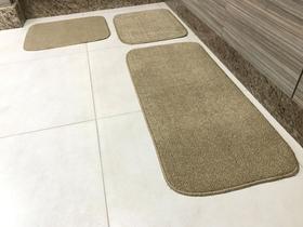 Kit Tapete de Cozinha Primavera Gold 3 Peças Antiderrapante Kit Tapete de Cozinha Primavera Gold 3 Peças Antiderrapante