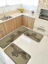Kit Tapete de Cozinha Sisal 3 Peças Antiderrapante Lâncer - Lancer Kit Tapete de Cozinha Sisal 3 Peças Antiderrapante Lâncer - Lancer