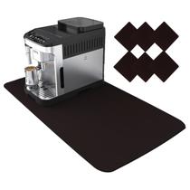 Kit Tapete De Mesa 90x40cm Organizar Cantinho Do Café + 6 Porta Apoio De Xicaras