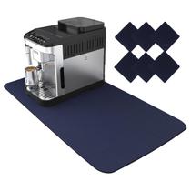 Kit Tapete De Mesa Apoio Cafeteira 70x30cm + 6 Porta Xicaras Para Cantinho Café