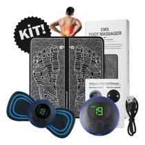 Kit Tapete E Mini Massageador Elétrico Dor Pés E Musculares Kit Tapete E Mini Massageador Elétrico Dor Pés E Musculares
